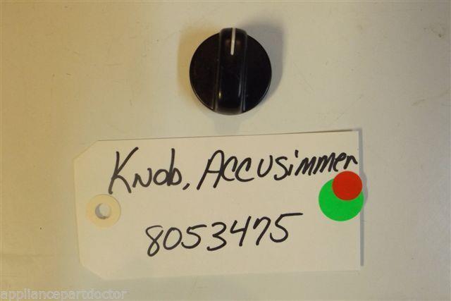 WHIRLPOOL Stove 8053475 Knob, Accusimmer USED PART WHIRLPOOL Stove 8053475 Knob, Accusimmer USED PART